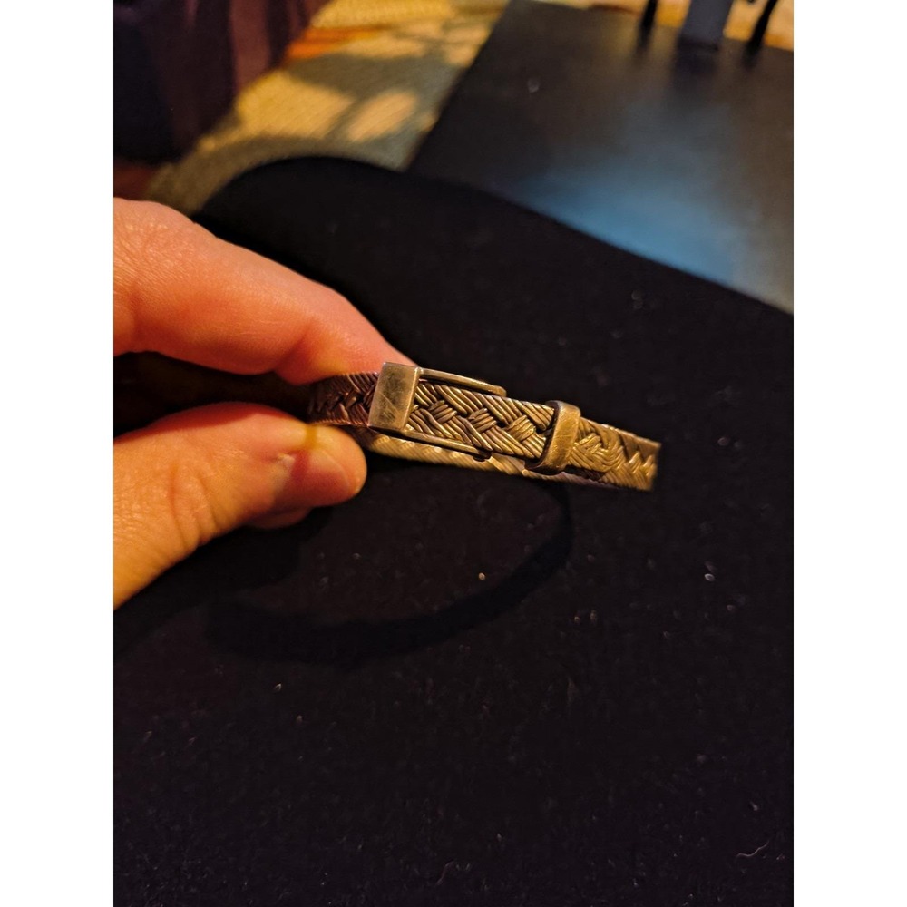 Sterling Silver Belt Bracelet Size 6 And 1/2
